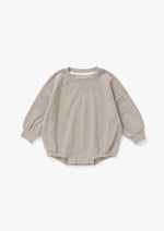 Ribbed Bubble Romper | Mushroom - Mila & Co.