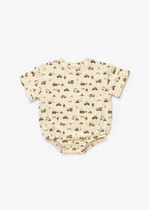 Short Sleeve Bubble Romper | Construction - Mila & Co.