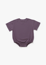 Short Sleeve Bubble Romper | Elderberry - Mila & Co.