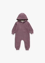 Hoodie Romper | Plum - Mila & Co.