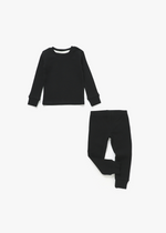 Ribbed Lounge Set | Black - Mila & Co.