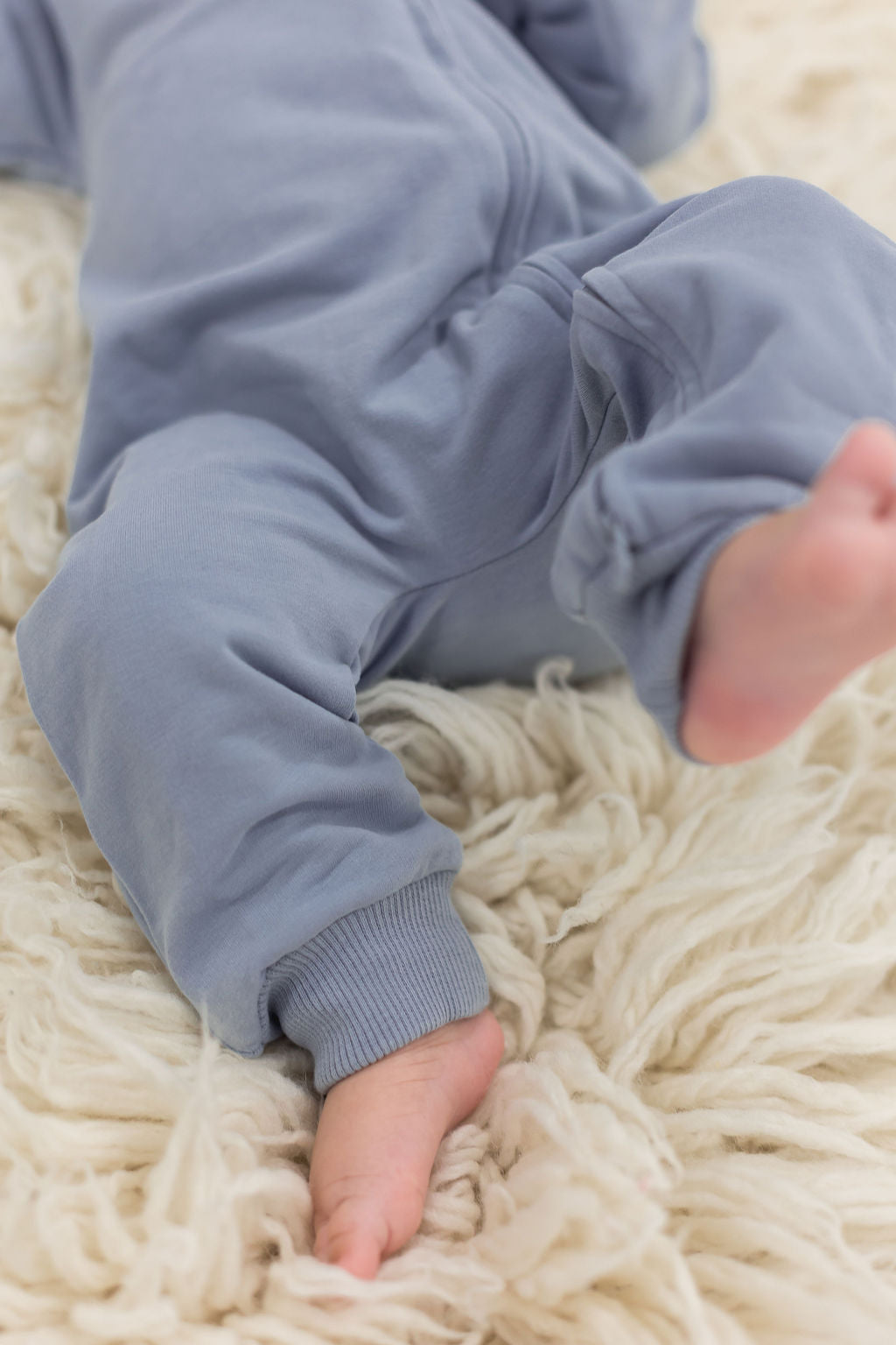 Hoodie Romper | Fog - Mila & Co.