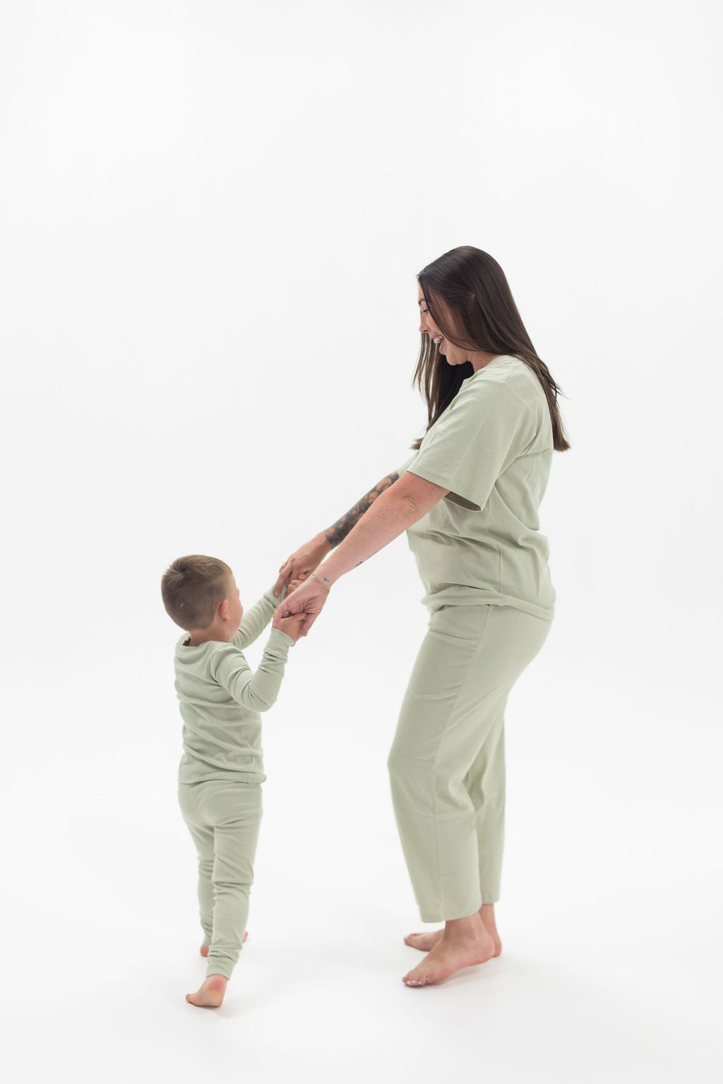 Ribbed Lounge Set | Pistachio - Mila & Co.