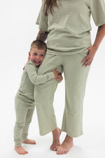 Adult Ribbed Lounge Set | Pistachio - Mila & Co.