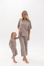 Ribbed Lounge Set | Mushroom - Mila & Co.