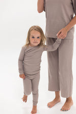 Ribbed Lounge Set | Mushroom - Mila & Co.