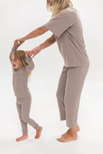 Adult Ribbed Lounge Set | Mushroom - Mila & Co.