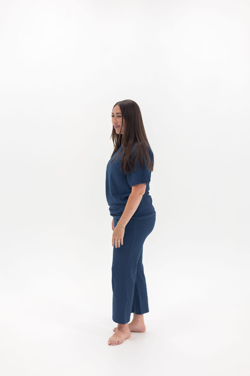 Adult Ribbed Lounge Set | Navy - Mila & Co.