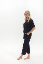 Adult Ribbed Lounge Set | Black - Mila & Co.