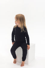 Ribbed Lounge Set | Black - Mila & Co.