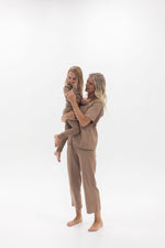 Adult Ribbed Lounge Set | Cappuccino - Mila & Co.