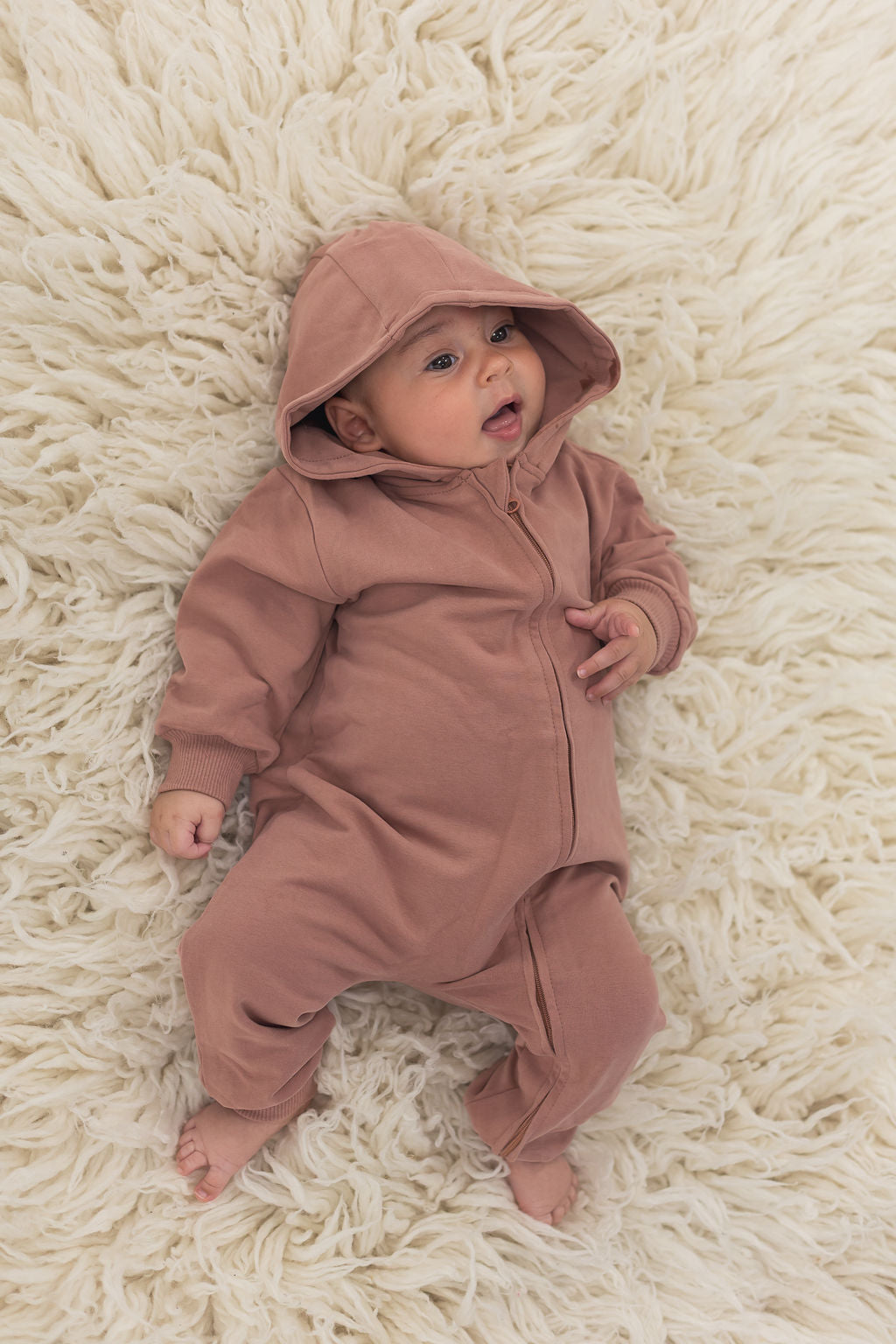 Hoodie Romper | Rose - Mila & Co.