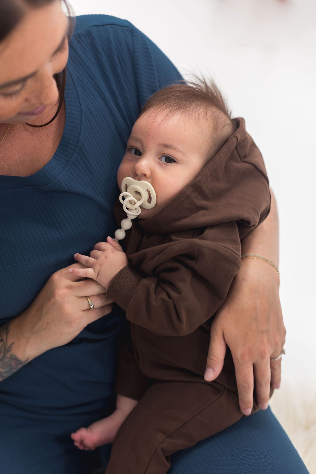 Hoodie Romper | Mocha - Mila & Co.