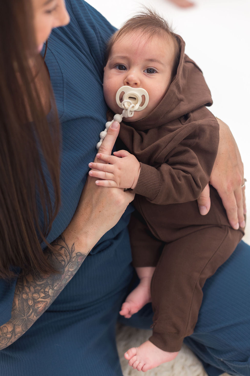 Hoodie Romper | Mocha - Mila & Co.