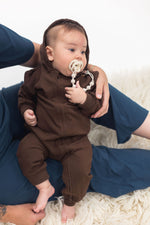 Hoodie Romper | Mocha - Mila & Co.