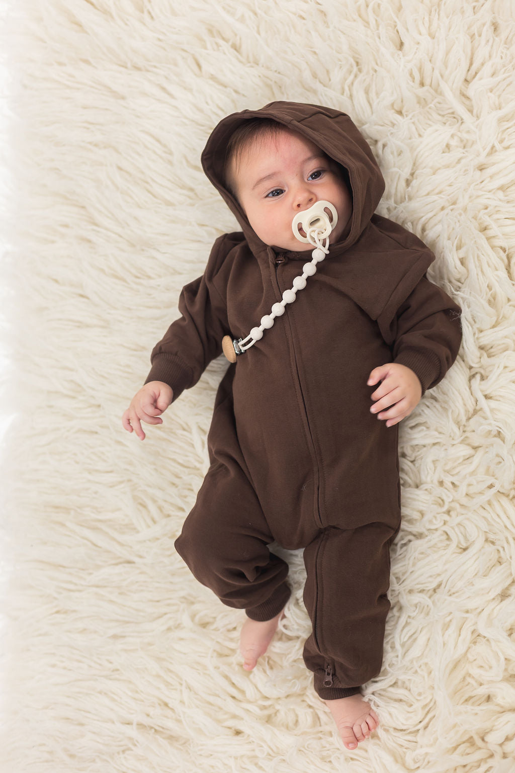 Hoodie Romper | Mocha - Mila & Co.