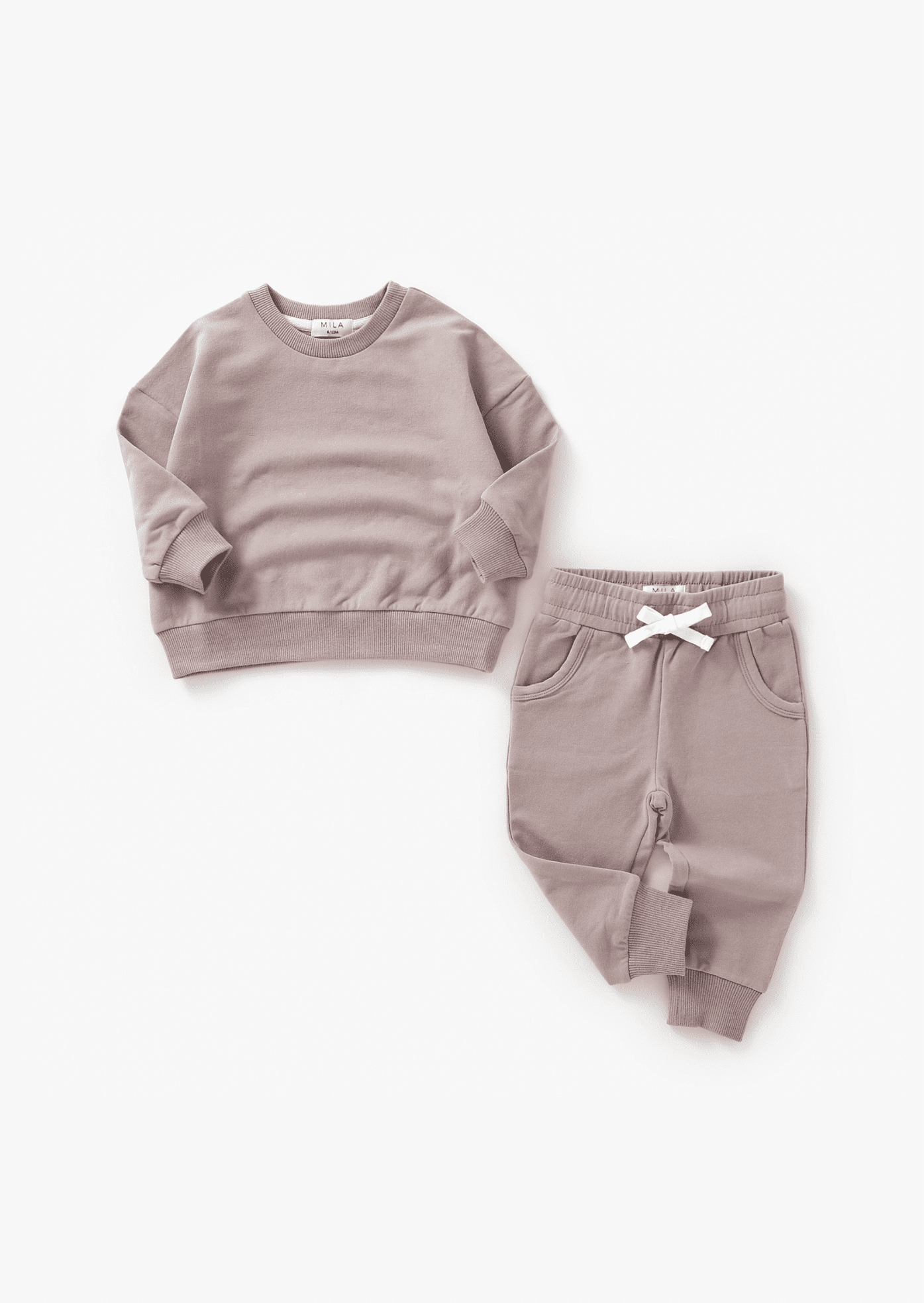Sweatshirt & Jogger Set | Pale Mulberry - Mila & Co.
