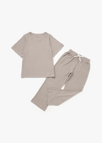 Adult Ribbed Lounge Set | Mushroom - Mila & Co.