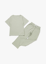 Adult Ribbed Lounge Set | Pistachio - Mila & Co.