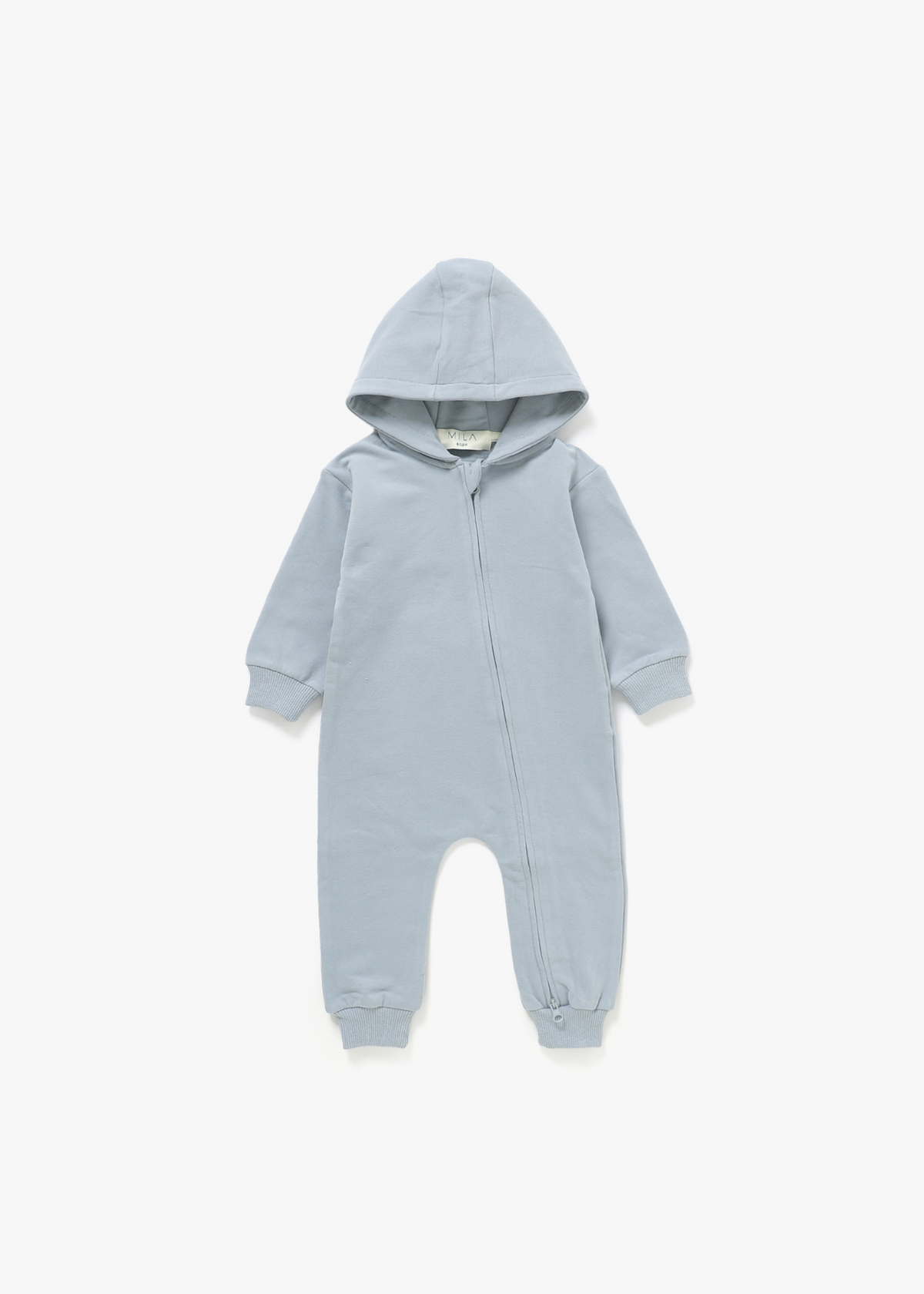 Hoodie Romper | Fog - Mila & Co.