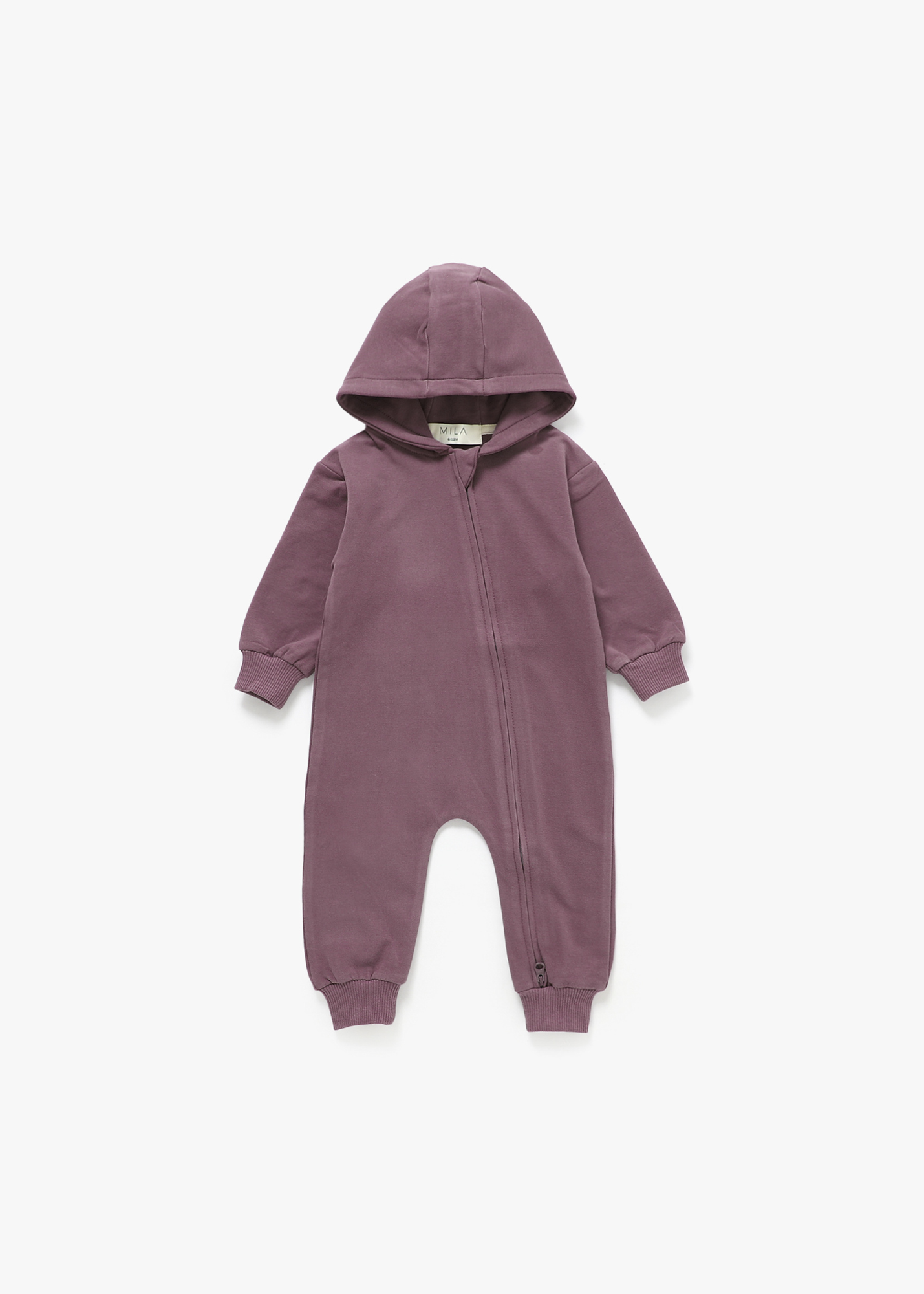 Hoodie Romper | Plum - Mila & Co.
