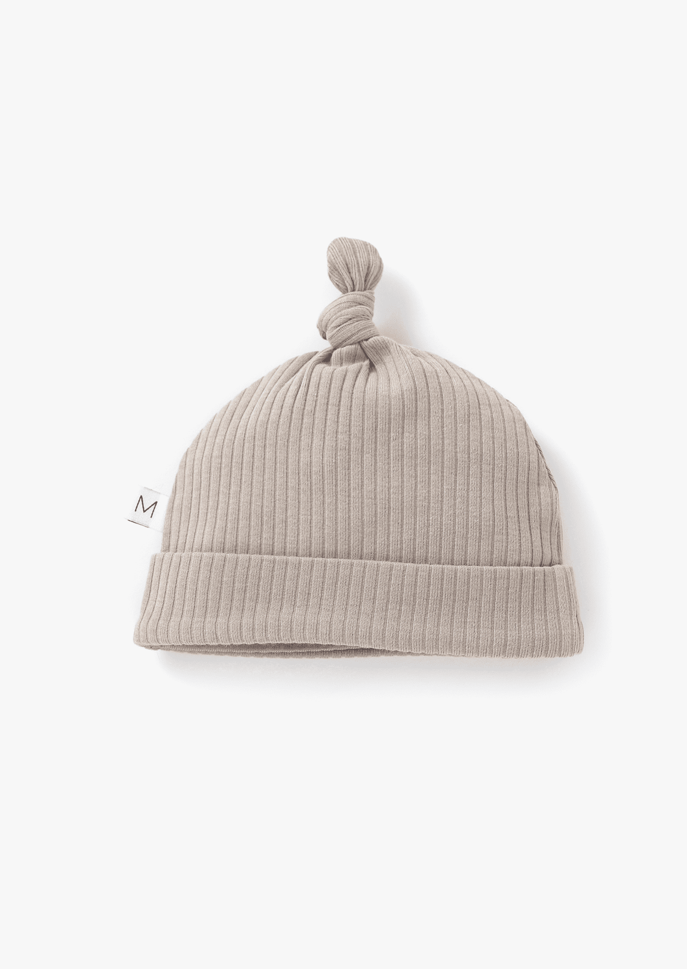 Ribbed Knotted Hat | Mushroom - Mila & Co.