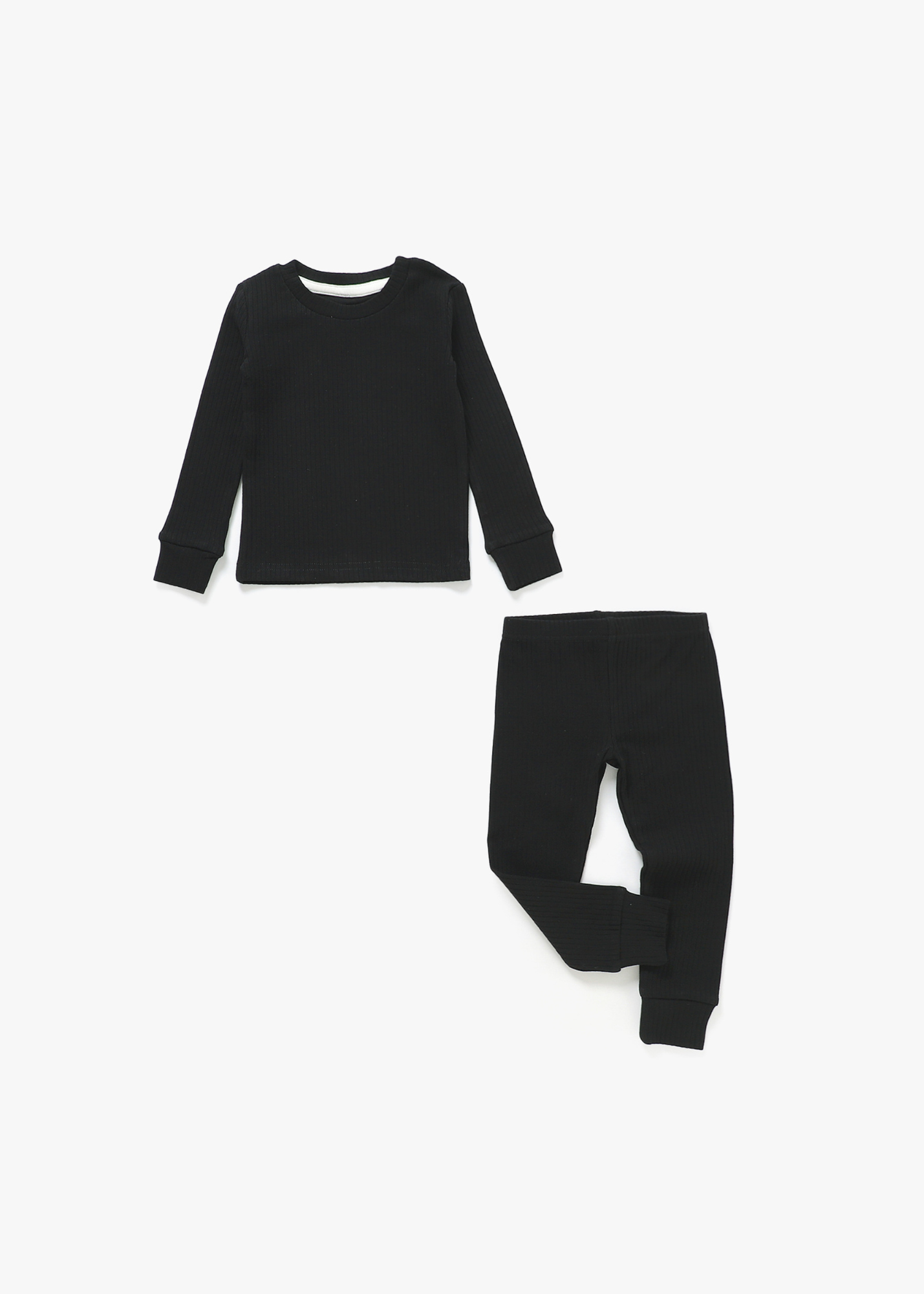 Ribbed Lounge Set | Black - Mila & Co.
