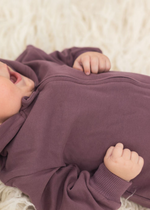 Hoodie Romper | Plum - Mila & Co.