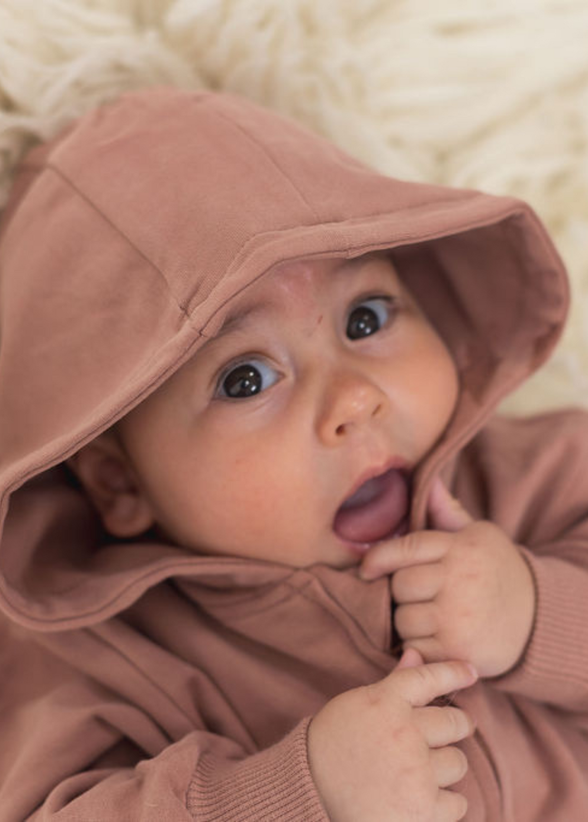 Hoodie Romper | Rose - Mila & Co.