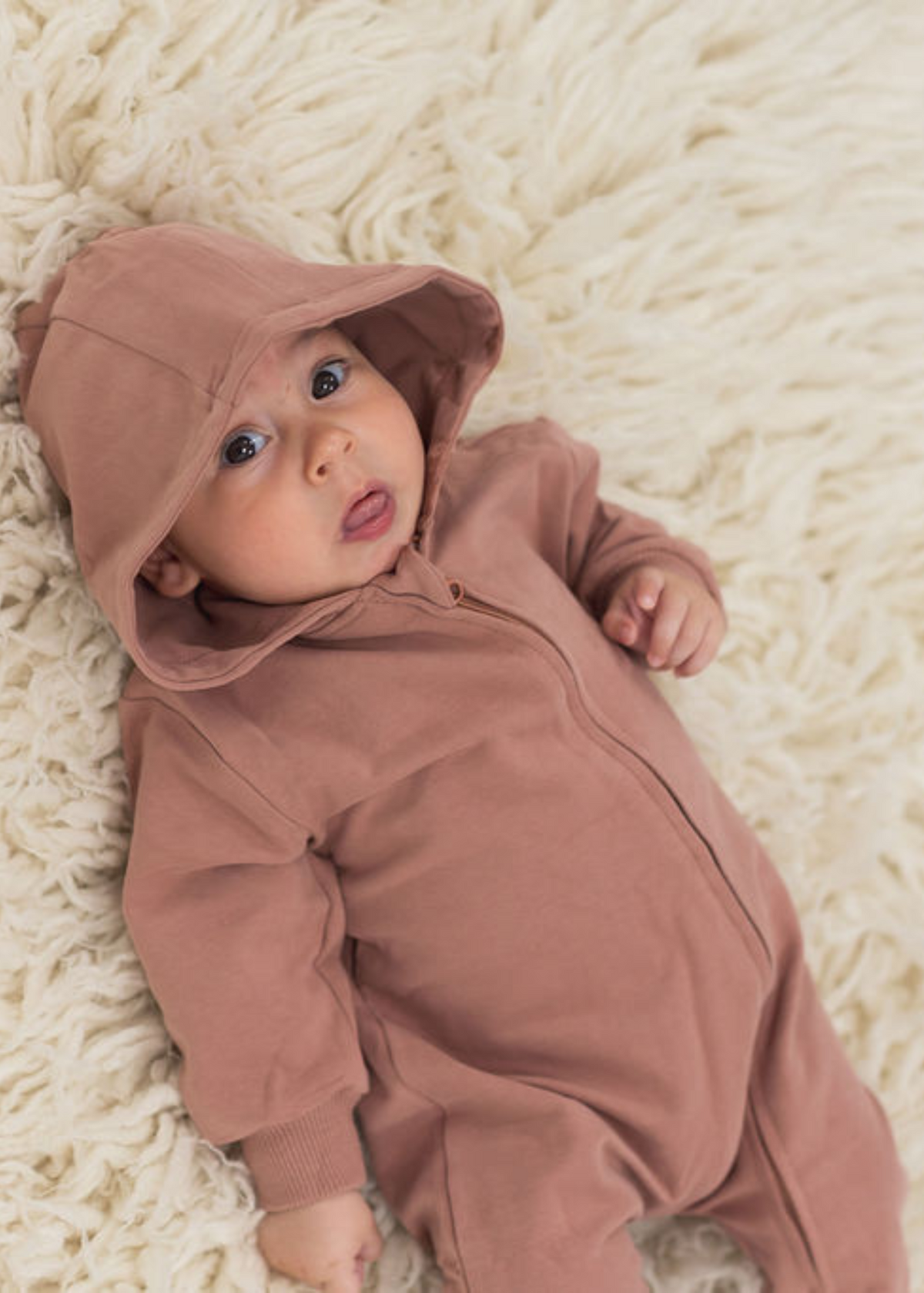 Hoodie Romper | Rose - Mila & Co.