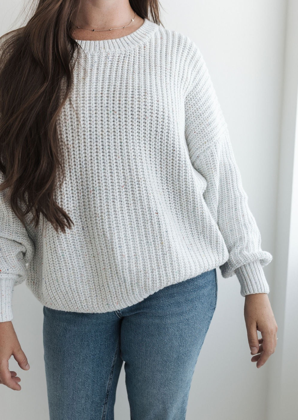 Adult Chunky Knit Sweater | Frosted Sprinkles - Mila & Co.